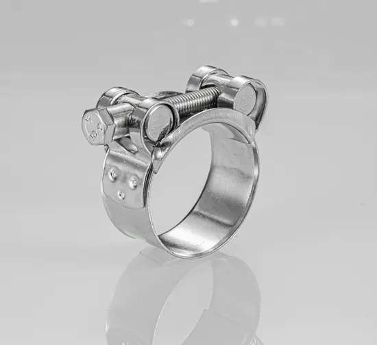 Heavy Duty Single Bolt Pipe Clamp with Solid Trunnions, Robust Steel Pipe Support Clamp for Industrial and Hydraulic Systems